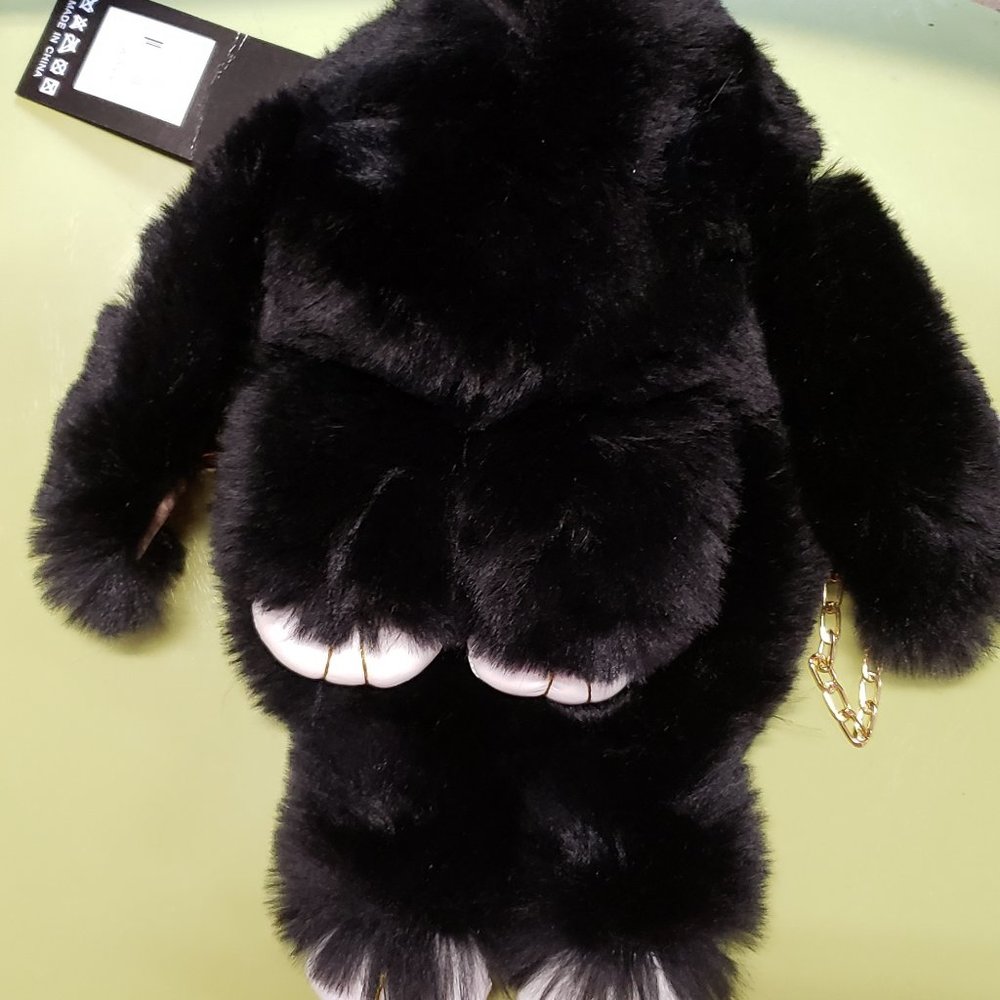 New Extra Soft Furry Cross Shoulder Backpack 13"